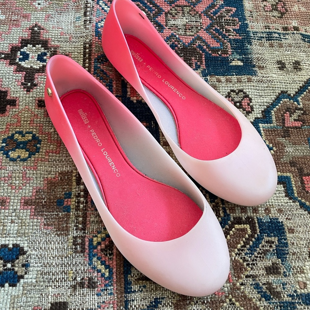 Adorable ombre Melissa rubber shoes